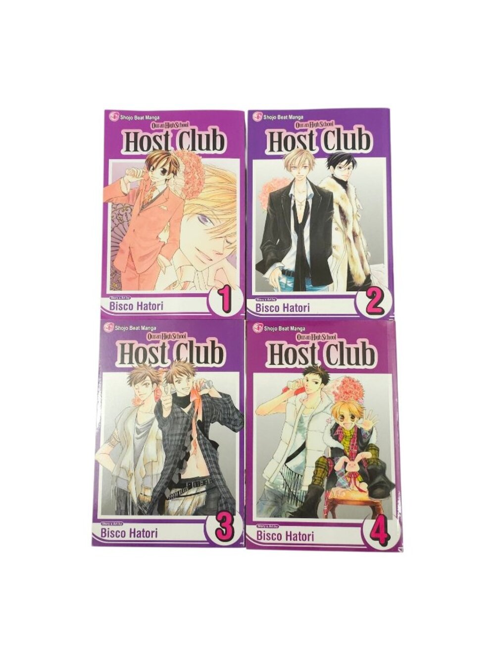 Ouran High School Host Club Manga Vol 1-4 Lot Bisco Hatori English VIZ Books